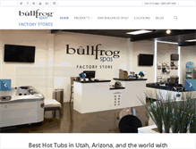 Tablet Screenshot of bullfrogfactorystores.com